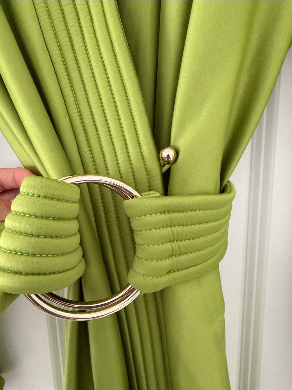 Zhivago Cala Conta Green Wrap Dress - Picture 5 of 6